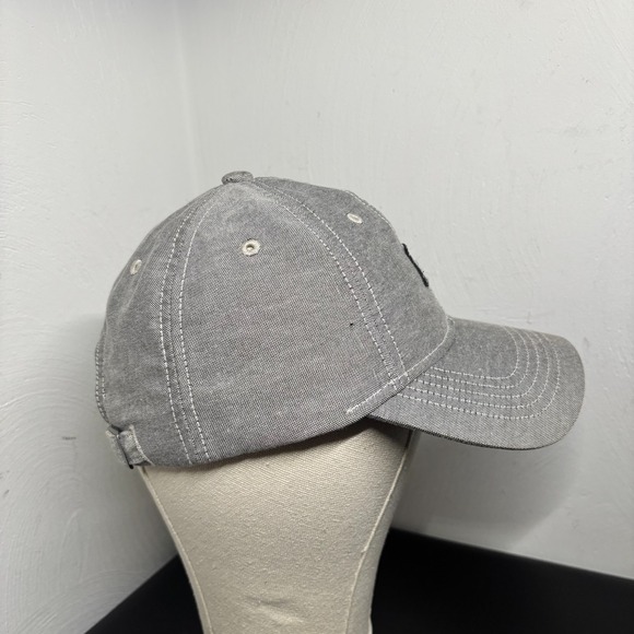 American Eagle Simple Patch 6 Panel Baseball Cap Unisex Adult OSFM Gray Hat - Picture 4 of 8